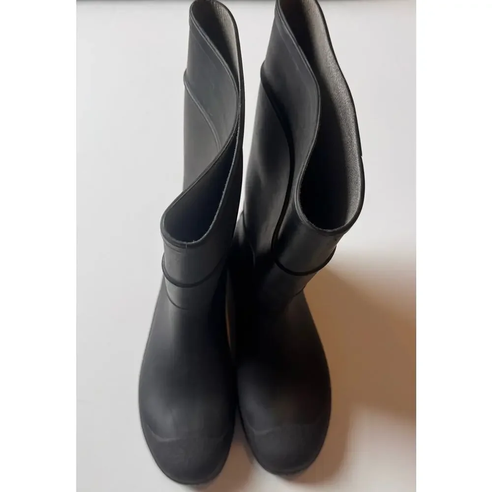 Servus Men's Rubber Work Boots USA Made Sz 11 Black